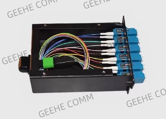12 Faser vorinstallierte 6 Duplex-Faser-Ausbruch-Kabel-Kassette LC-Adapter-MTP/MPO