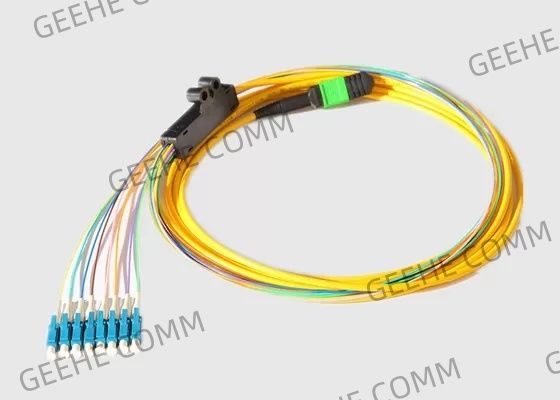 Monomode- 2.0MM 40G MPO zum Faser-Ausbruch-Kabel 8 X LC