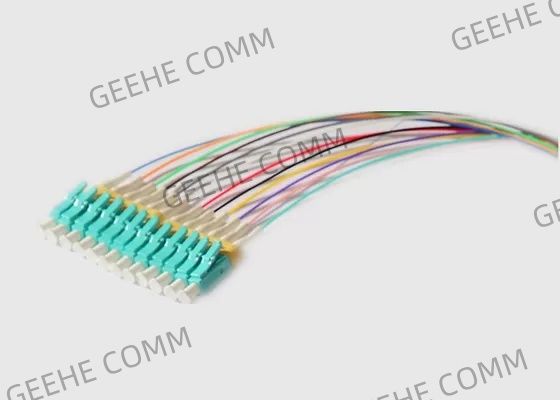 12 in mehreren Betriebsarten entkernt 0.9mm MPO zum LC-Ausbruch-Kabel