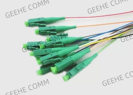 12 Standard-LC APC 9/125μm Faser-Optikzopf des Stand-OS2