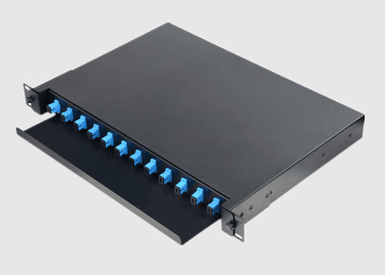 Gestell brachte 24 Faser-Optikschalttafel des Kern-FC ODF 3U an
