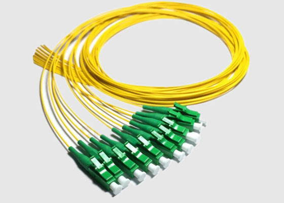 12 Standard-LC APC 9/125μm Faser-Optikzopf des Stand-OS2