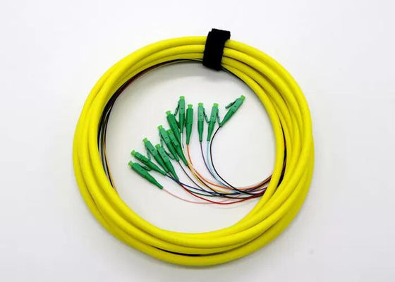 12 Standard-LC APC 9/125μm Faser-Optikzopf des Stand-OS2