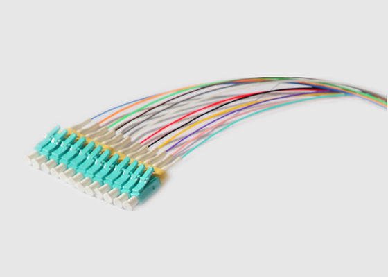 12 in mehreren Betriebsarten entkernt 0.9mm MPO zum LC-Ausbruch-Kabel