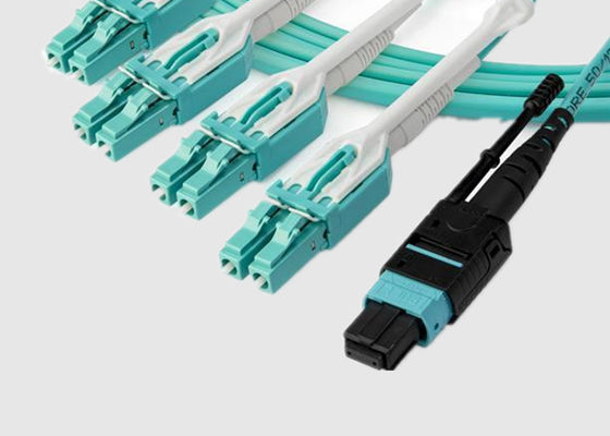 MPO zu 4 x 4 Duplex-MPO LWL - Kabel LC 16F 100G 400G