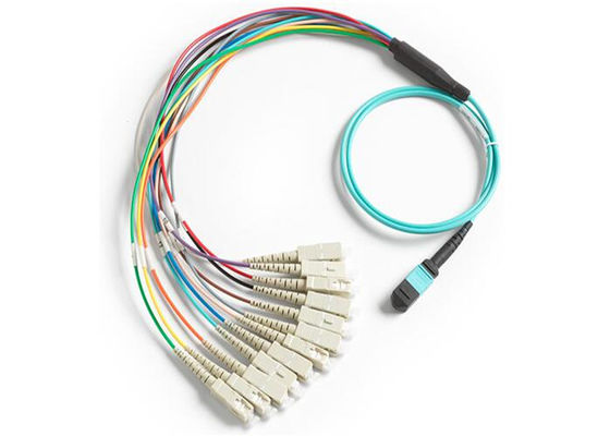 MPO 12 dem LWL - Kabel X Sc 12 zu des Faser-0.9mm Mulit Modus-MPO