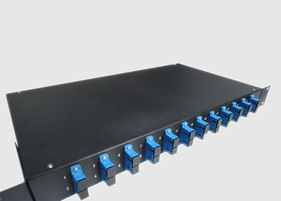 Zoll 1U 24 des Wand-Berg-19 Port-Sc-Faser-Optikschalttafel