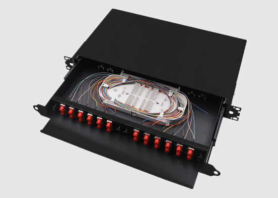 Port-FC Faser-Optikschalttafel des Zirkoniumdioxid-Einsatz-Singlemode 2U 24