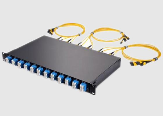 Industrielles 4U 24 Port-OM3 MPO zu LC-Schalttafel
