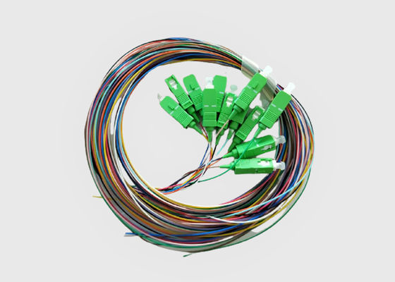 12 bunte Monomode- 0.9mm Faser-Optikzöpfe Sc UPC Corning