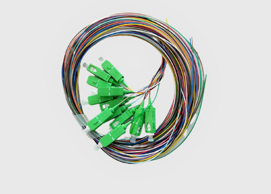 12 bunte Monomode- 0.9mm Faser-Optikzöpfe Sc UPC Corning
