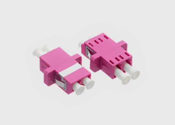 LC-/UPClichtwellenleiter-Adapter-Duplex Millimeter OM4 flanschte Faser Violet Mikrolinks OM4