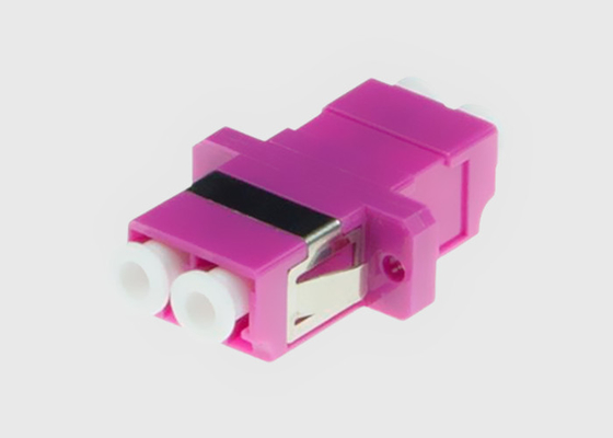 LC-/UPClichtwellenleiter-Adapter-Duplex Millimeter OM4 flanschte Faser Violet Mikrolinks OM4