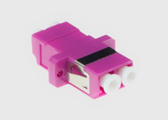 LC-/UPClichtwellenleiter-Adapter-Duplex Millimeter OM4 flanschte Faser Violet Mikrolinks OM4