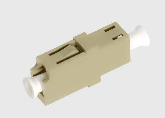 Des in mehreren Betriebsarten beige OM3 Plastik-LC Faser-Optikadapter Simplexbetrieb-keine Flansche