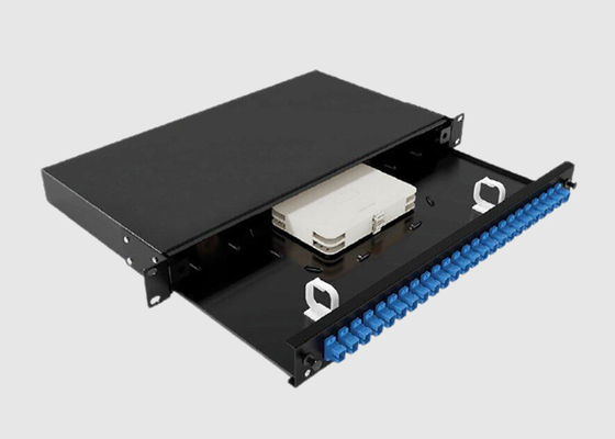 19&quot; Gestell angebrachte Faser-Optikschalttafel 24 Port-Inspektionsduplexadapter