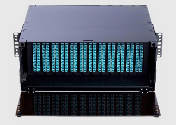 Gestell-Berg-Faser-Schalttafel 4U HD mit Adapter-Platte oder MPO-/MTP-Kassette